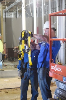 Safety harness injury prevention and protection working at heights