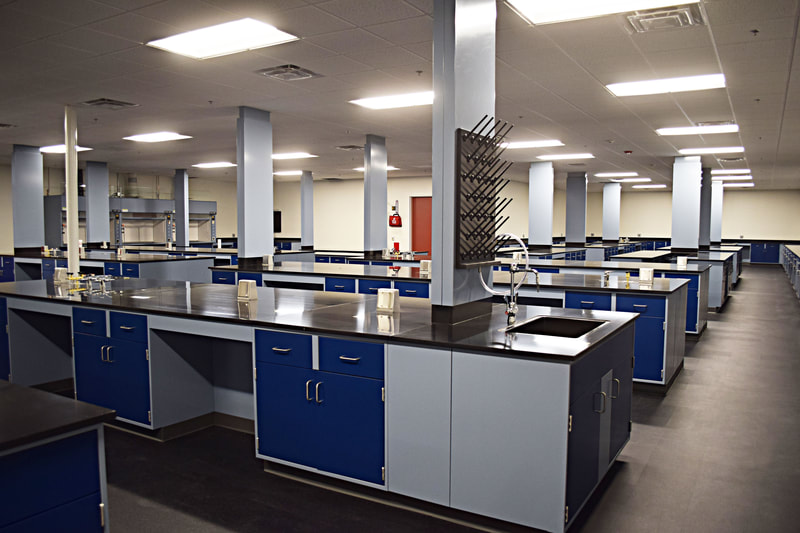 Existing building renovation new casework state of the art laboratory